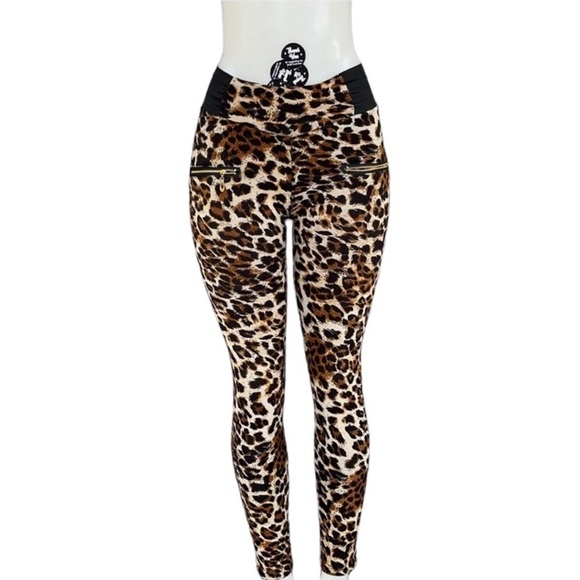 Soho Girls Animal Print Pants One Size Fits All - Picture 1 of 12